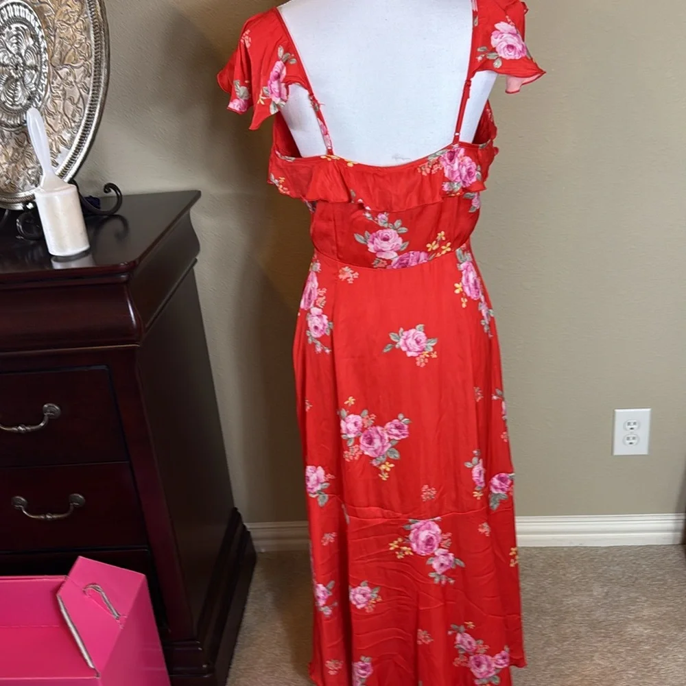 Altar'd State Red High-Low Ruffled Sundress size medium - Picture 5 of 10